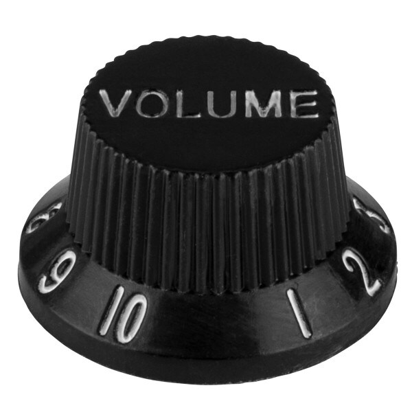 Main product image for Guitar Volume Knob Strat Type Black 240-2248